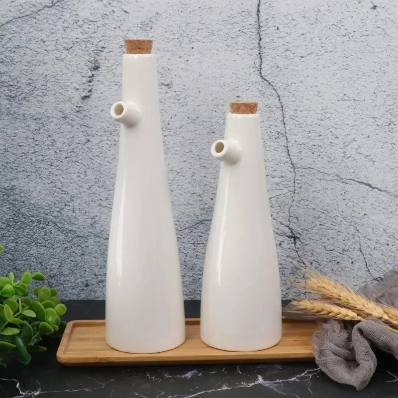 Ceramic Vinegar Porcelain Olive Oil Pot Soy Sauce