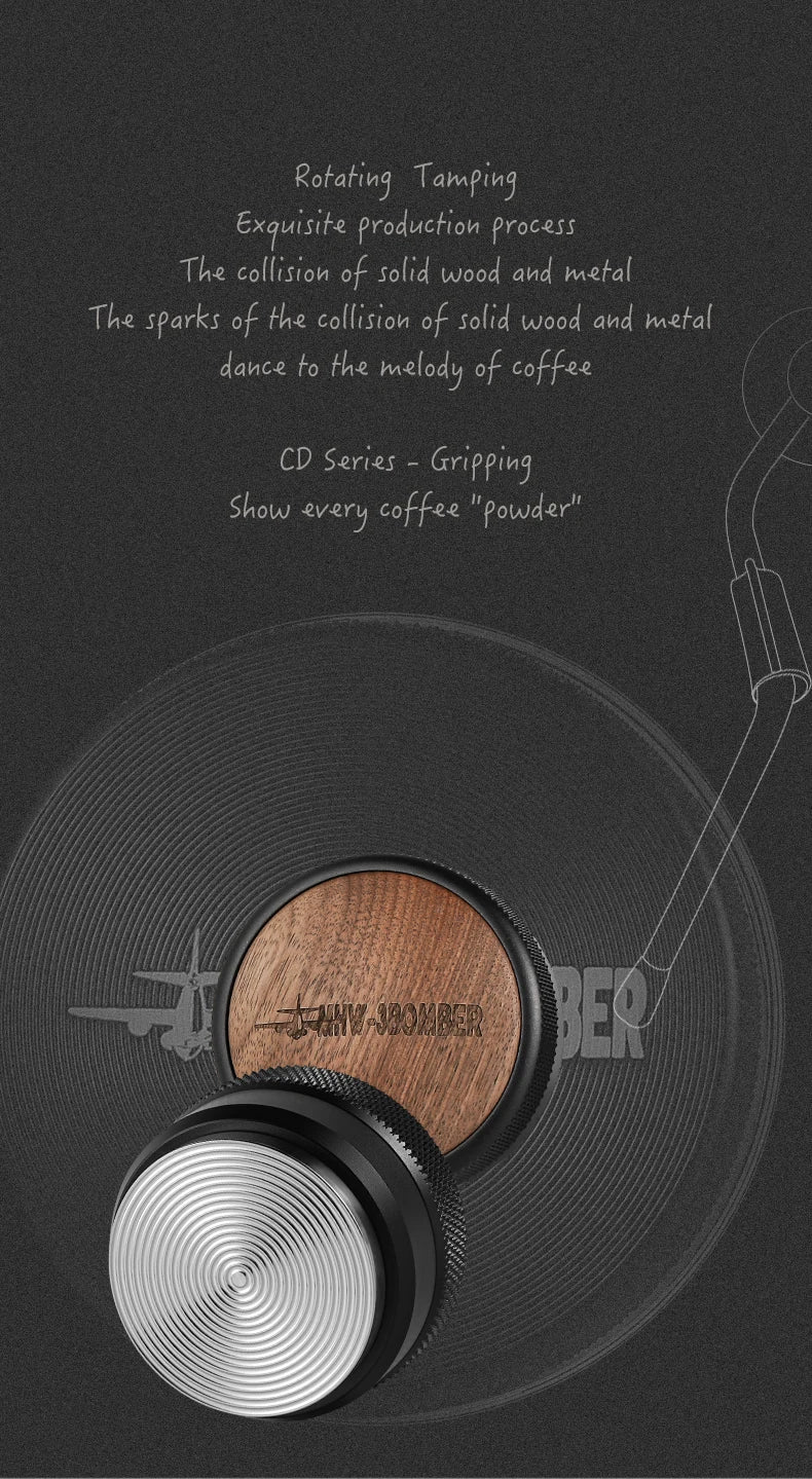 Mhw-3bomber 51/53/58mm Espresso Tamper Coffee Distributor