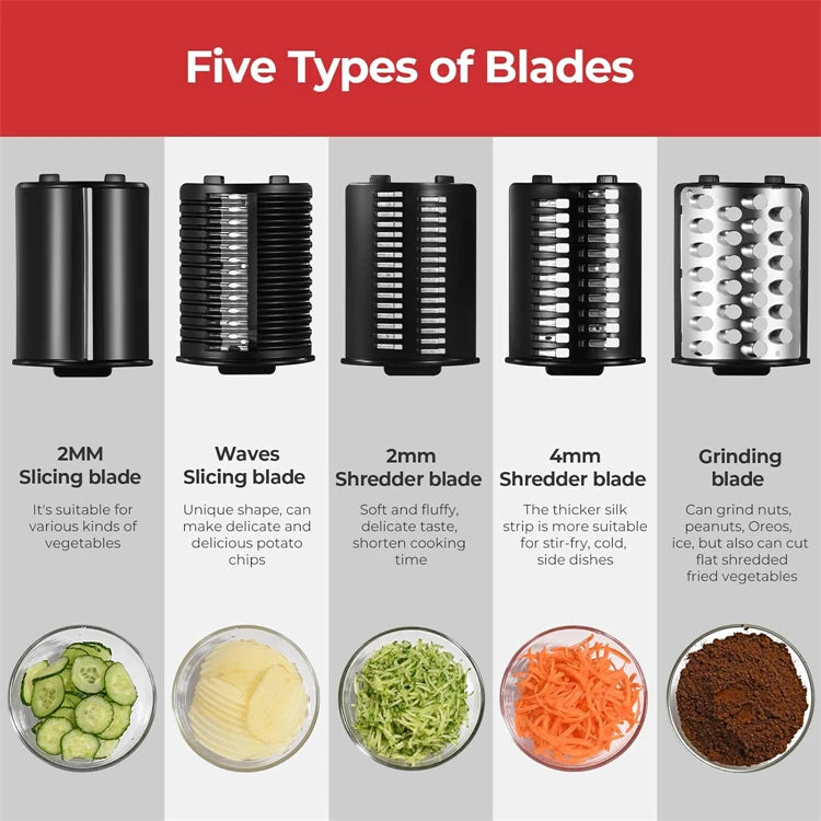 Lmetjma 250w In Electric Vegetable Slicer Shredder Automatic