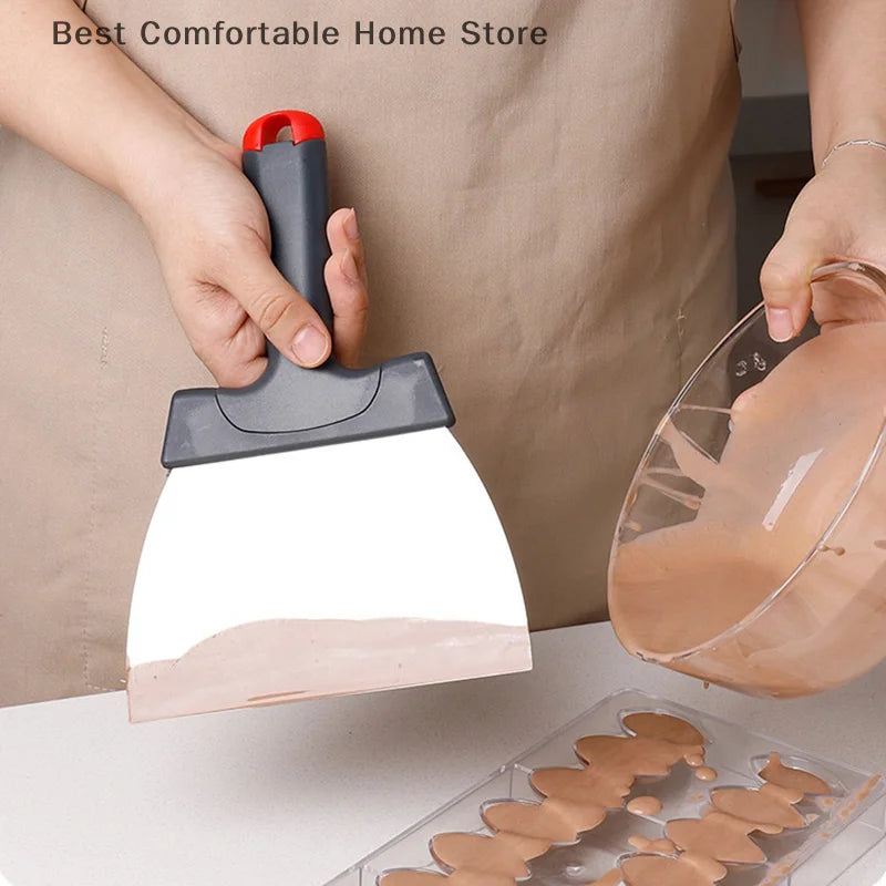 Coating Spatula Chocolate Scraper Stainless Steel Dough Scraper