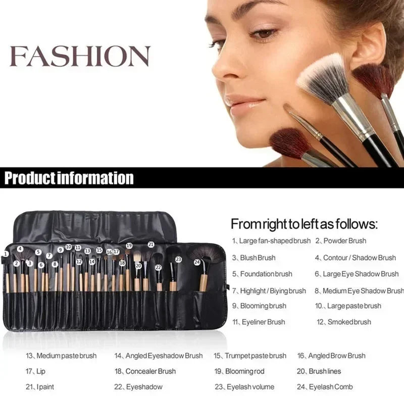 Gift Bag Of 24 Makeup Brush Sets Professional