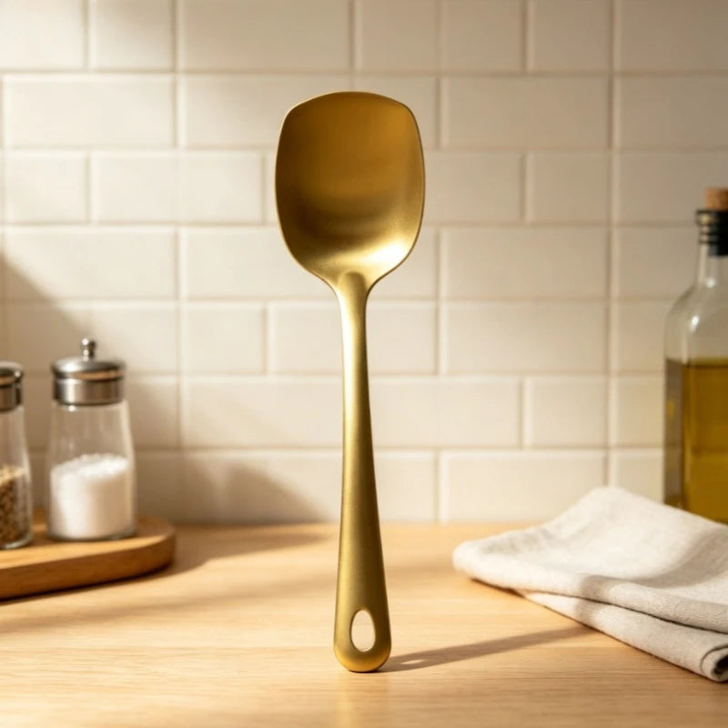 Gold Utensils Stainless Steel Cooking Cooking Spatula Slotted