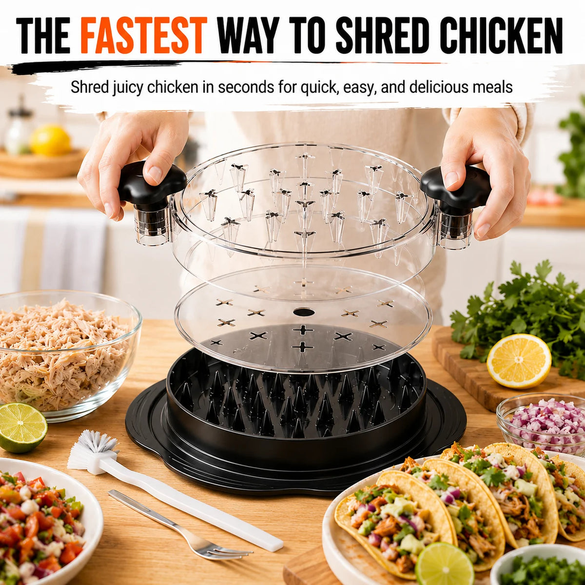Pack Upgraded Chicken Shredder Meat Claws Alternative Non