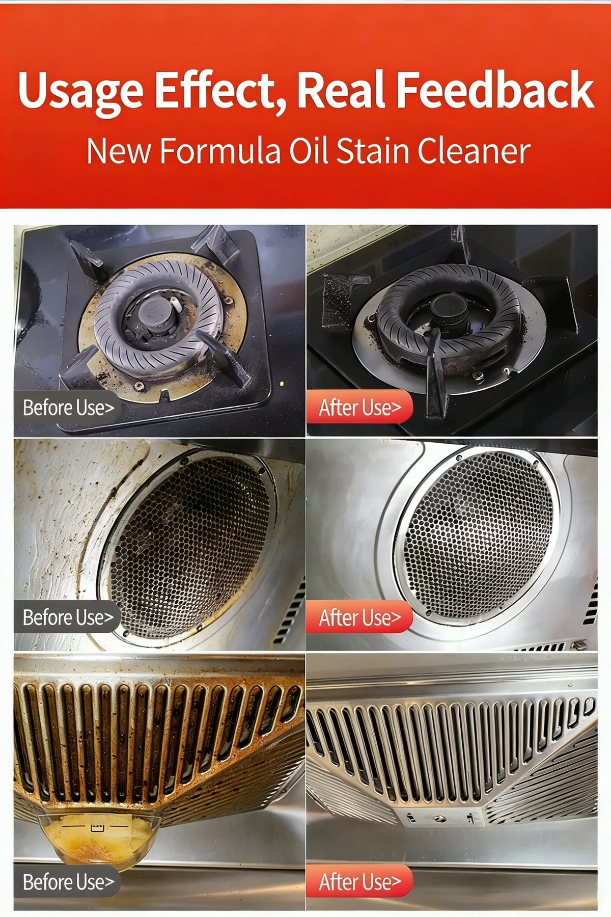 Heavy Oil Stain Degreaser Cleaner Powerful Grills Ovens