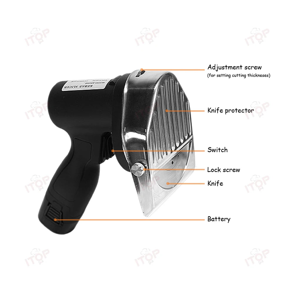 Battery Kebab Slicer Cordless Shawarma Doner Knife Battery