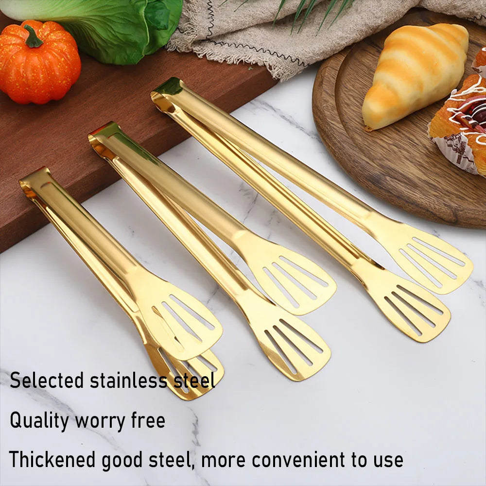 Stainless Steel Anti-Slip Food Clamp Utensils Buffet Cooking