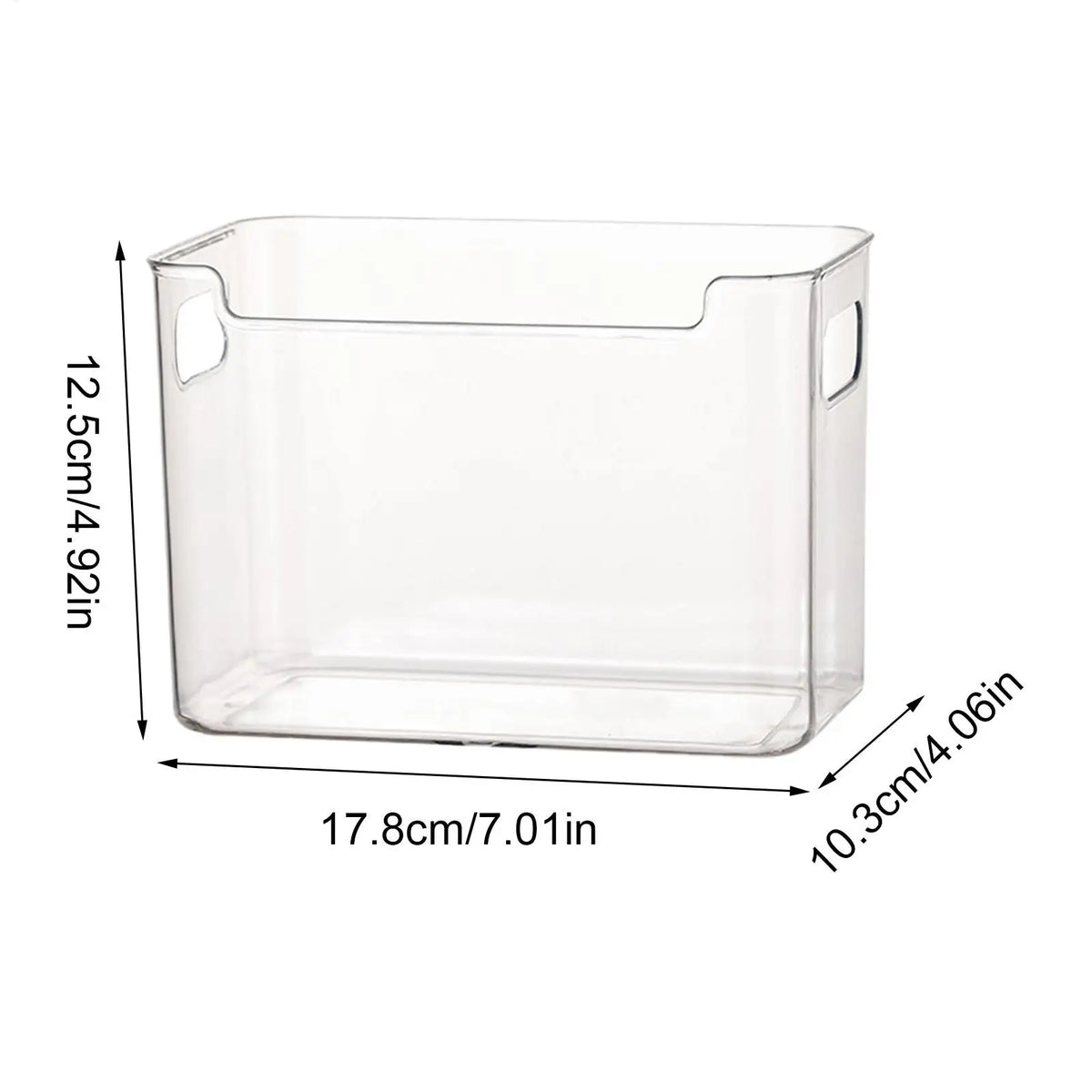 Refrigerator Bins Handles Clear Door Containers Organizer Pantry