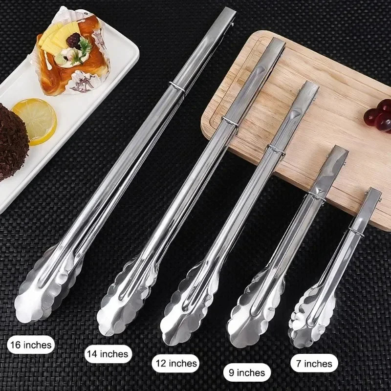 Stainless Steel Food Tongs Food Grade Meat Steak