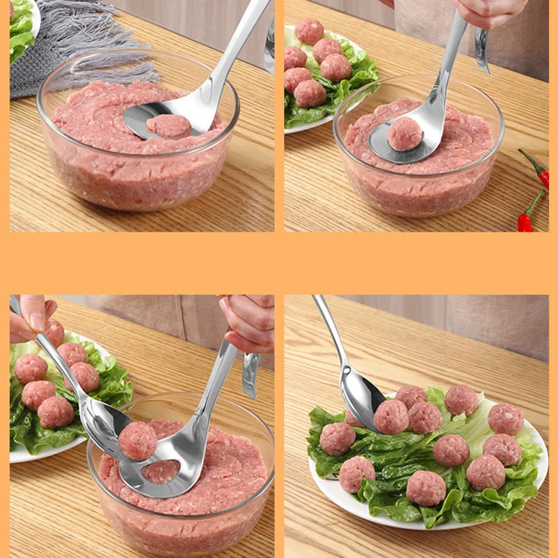 Meatball Maker Spoon Stainless Steel Non-Stick Creative Meatball