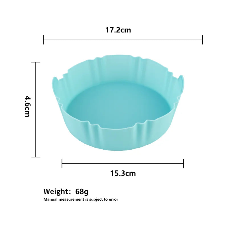 17cm Reusable Airfryer Pan Liner Silicone Air Fryers