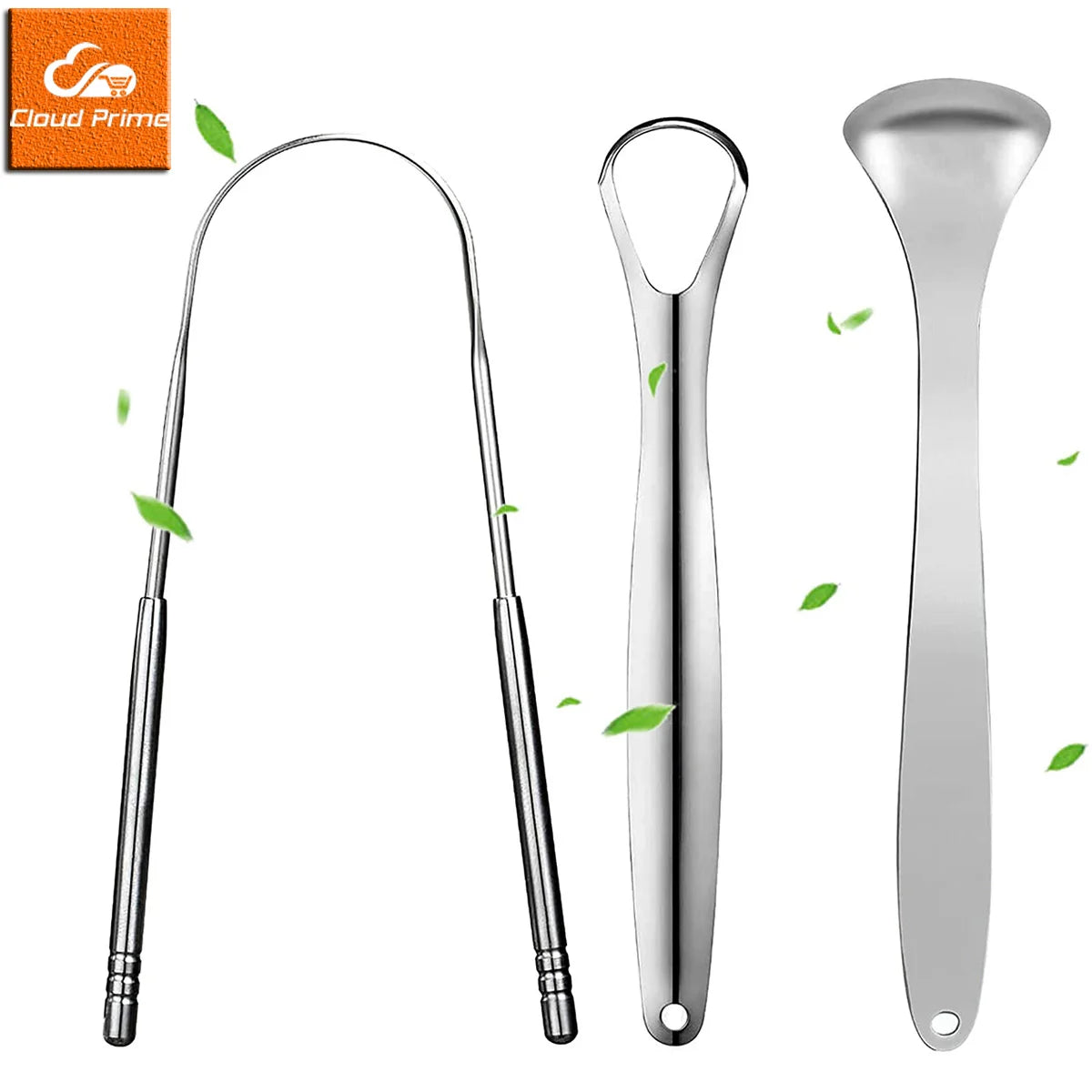 Premium 1pcs/3pcs Metal Tongue Scraper Cleaner Adults &