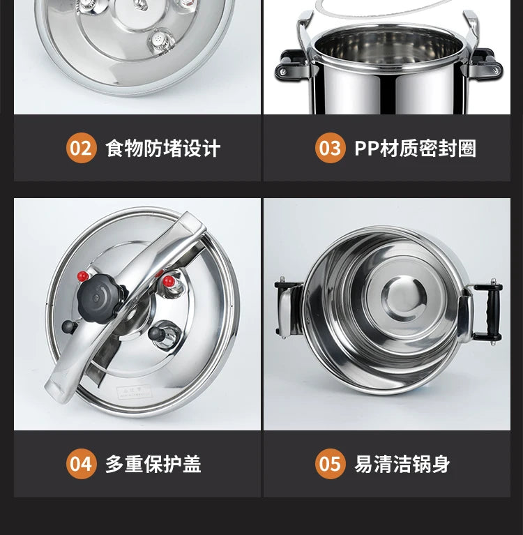 3-In-1 Safety Commercial Pressure Cooker Explosion-Proof Valve &