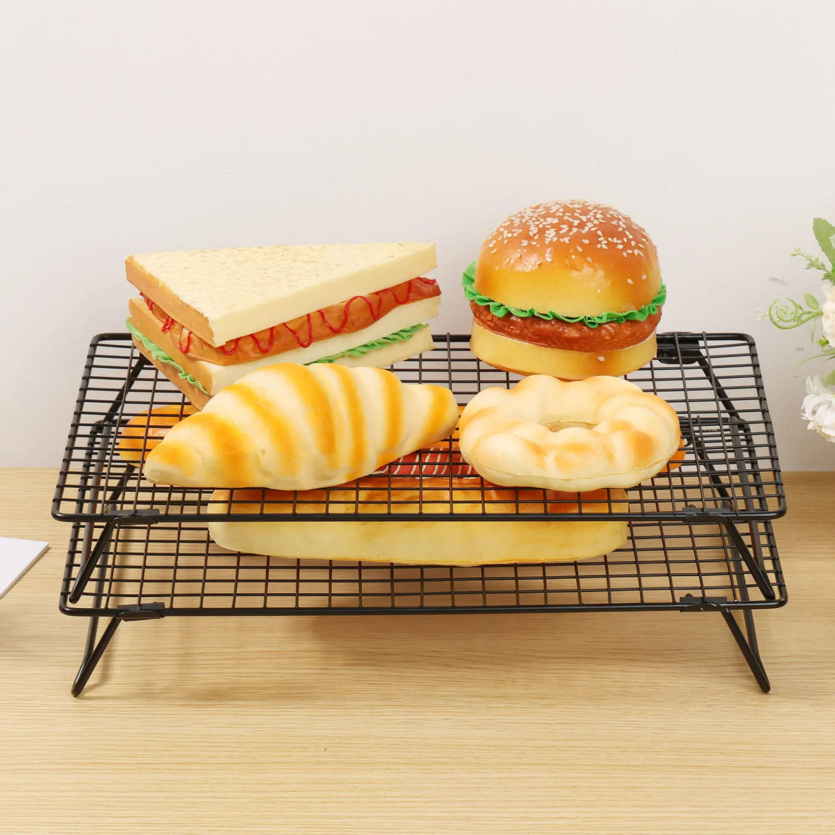 3/2pcs Baking Cooling Rack Metal Stackable Cooling Stand