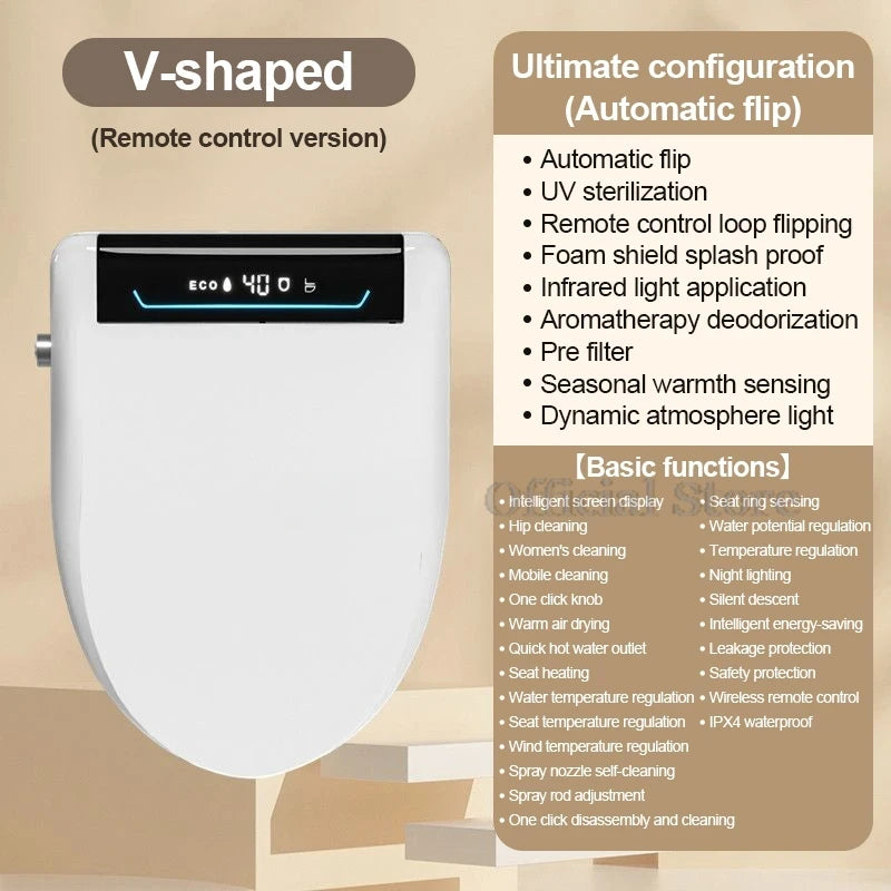 Automatic Intelligent Toilet Seat Cover Cleaning Drying Functions