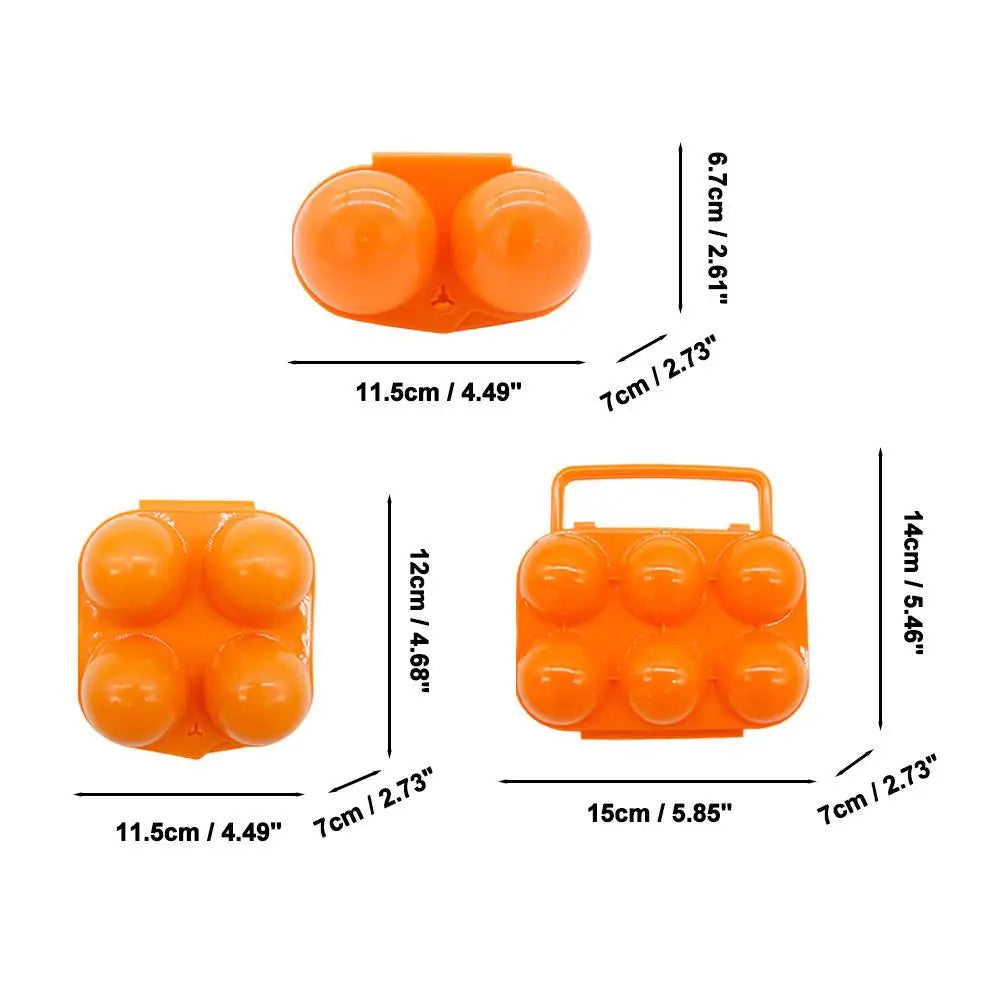 2/4/6 Grids Egg Storage Box Egg Holder Container