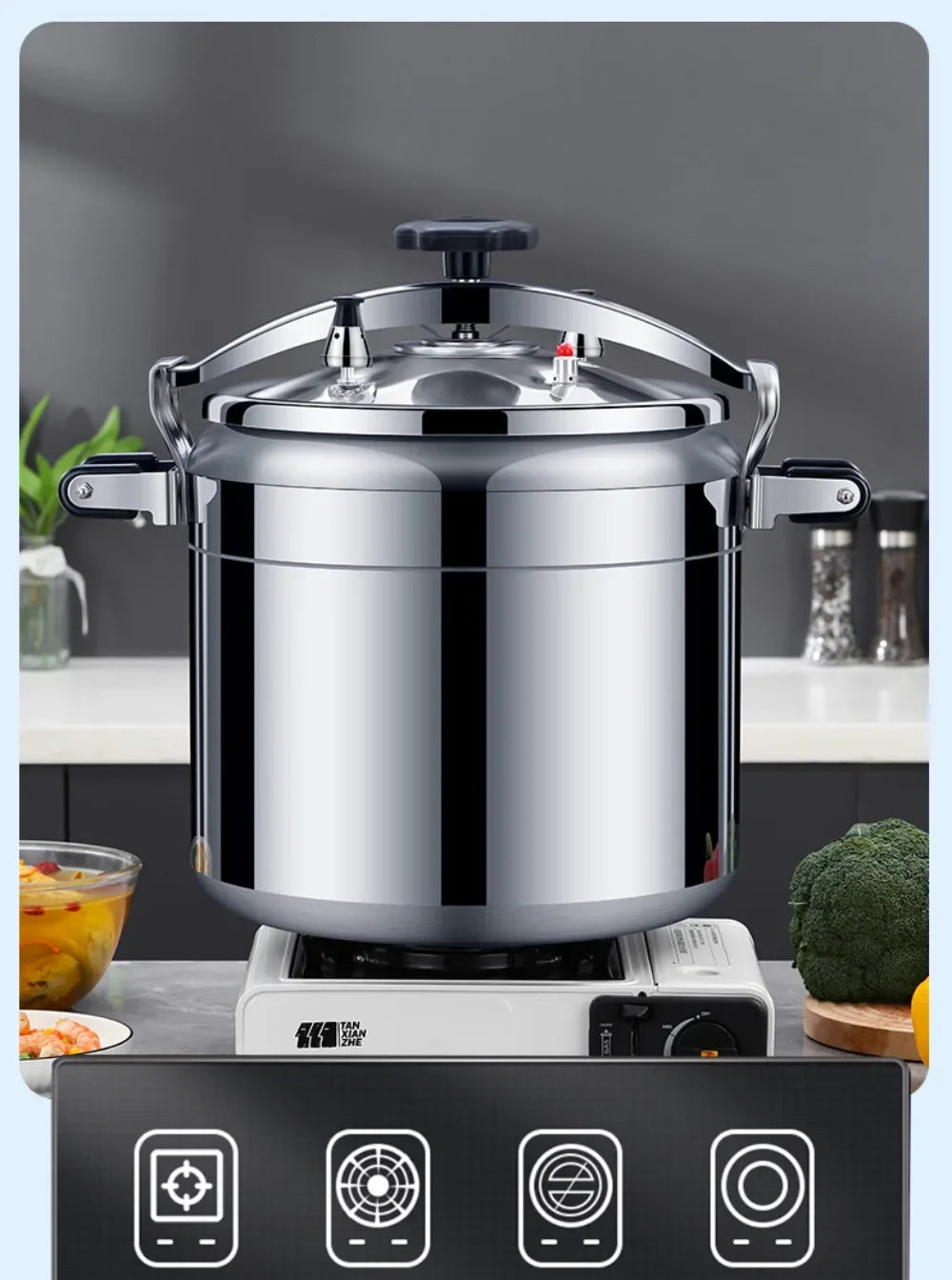 50l Commercial Pressure Cooker Thickened Large Capacity Gas