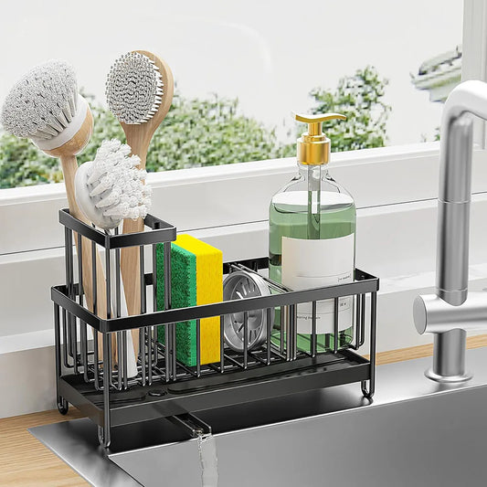 Sponge Holder Sink Sink Caddy High Brush Holder