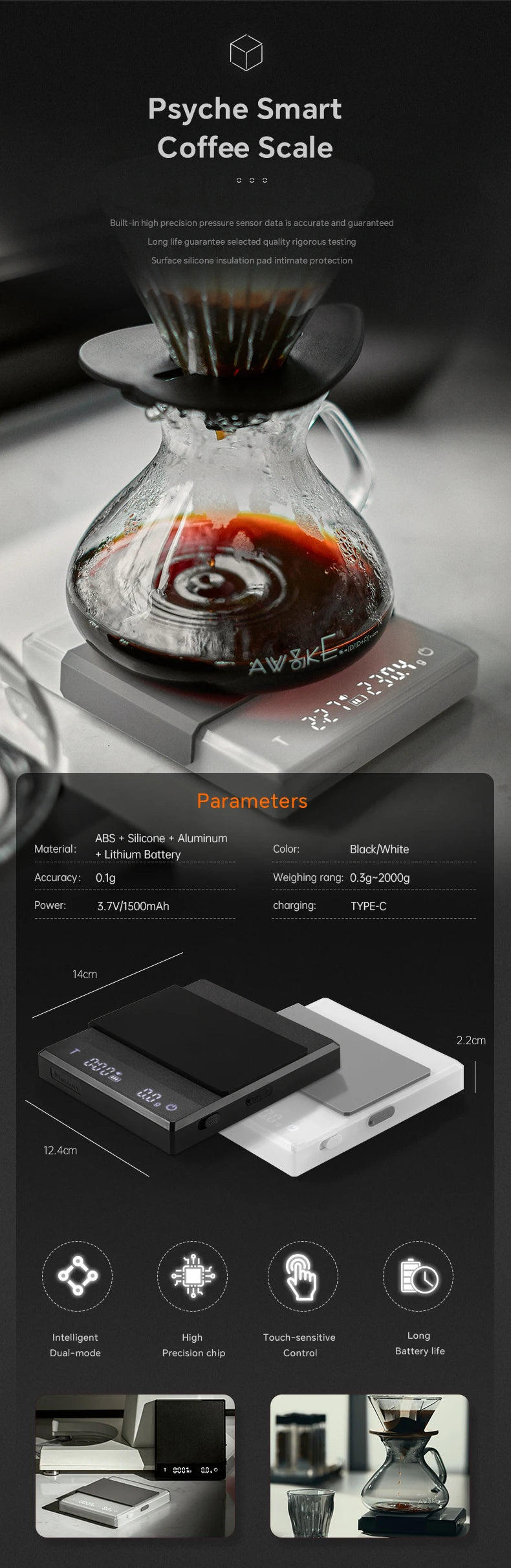 Muvna Pour Over Coffee Coffee Maker Kit Travel