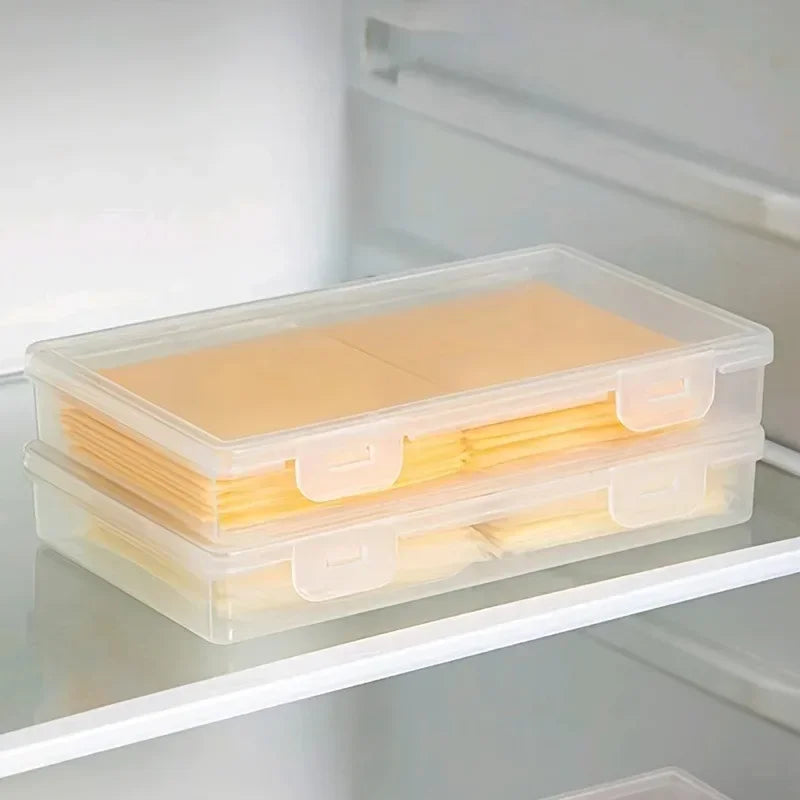 Reusable Cheese Storage Container Transparent Food Seal Box