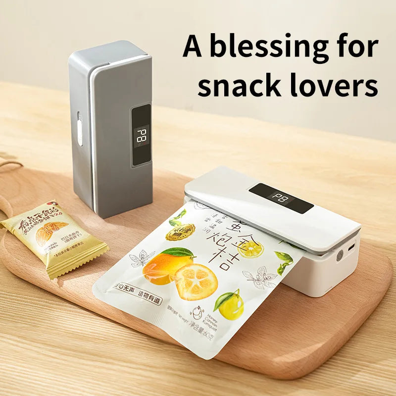 Compact In Rechargeable Bag Sealer Heat Seal Cutter
