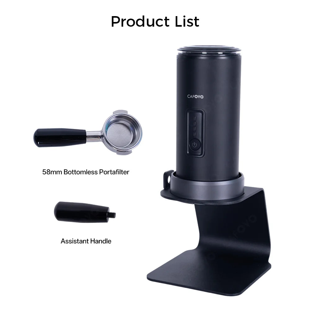 Cafovo Pe2 Wireless Espresso Machine 58mm Bottomless Portafilter