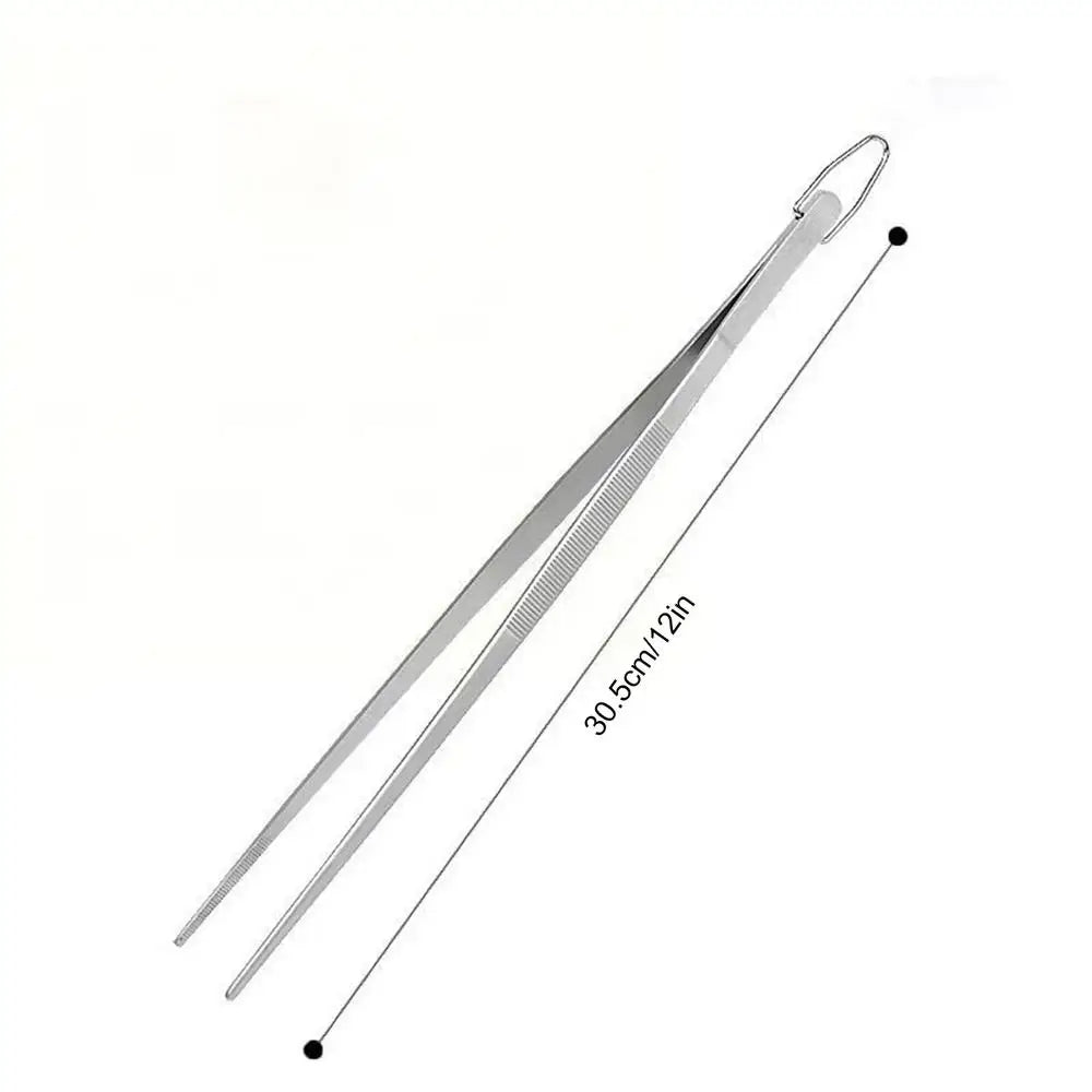 Long Cooking Tongs Stainless Steel Tongs Non-Slip Heat