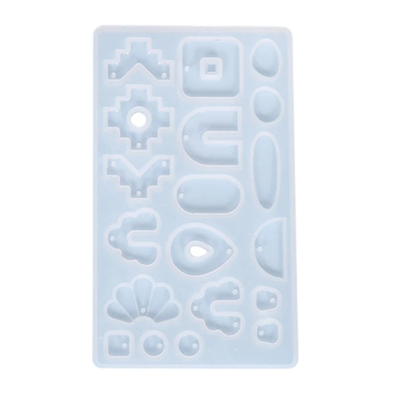 Shiny Glossy Stripe Earring Molds Resin Silicone Mold