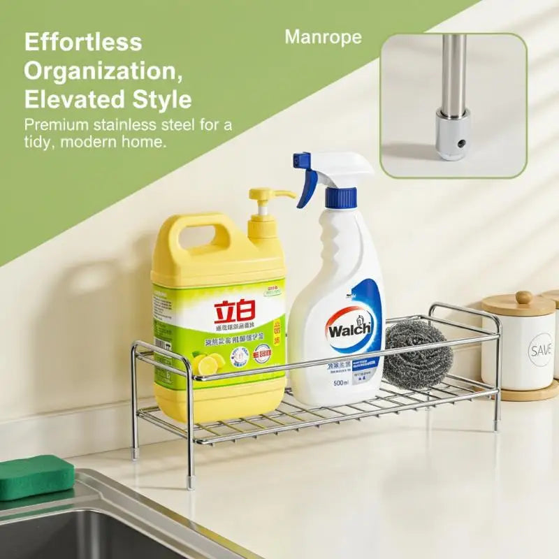 Countertop Organizer In Stainless Steel Dedicated Sponge Holder