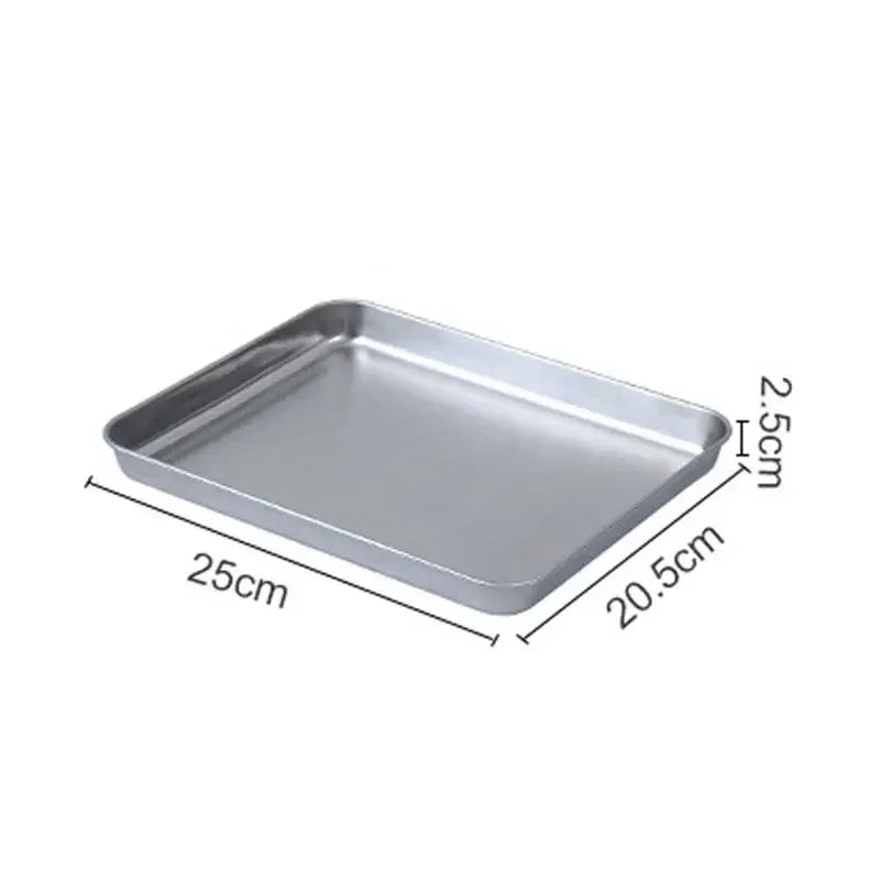 Stainless Steel Barbecue Tray Flat Chassis Multi Purpose