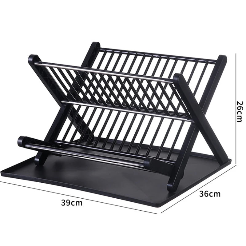 Organizer Dish Drying Rack Plates Shelf Plastic Holder