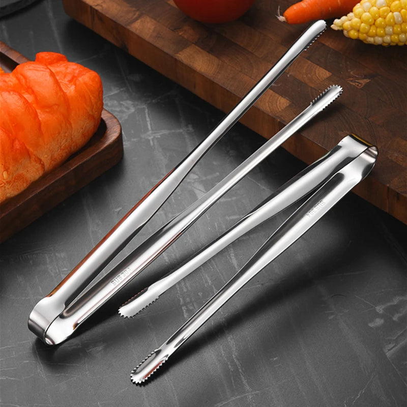 Stainless Steel Grill Tongs Food Clip Bbq Steak