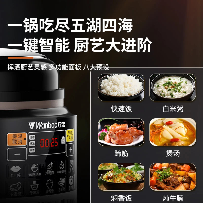 Electric Pressure Cooker Stainless Steel Smart Rice Cooker