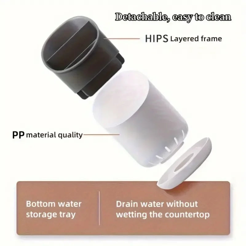 1pc Cutlery Storage Holder Plastic Drainer Drain Containers