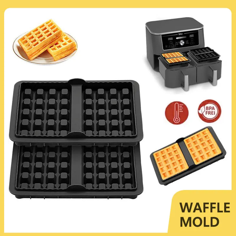 1-2pcs Silicone Waffle Mold Ninja Af400 Af451 Sl400