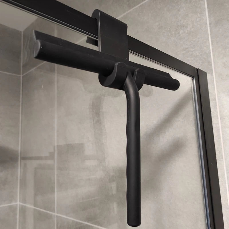 Shower Squeegee Glass Clean Scraper Washing Wiper Hanger