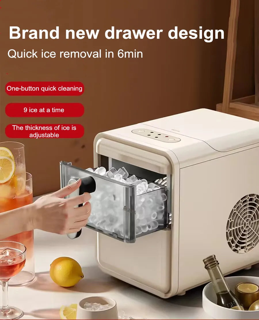 Mini Automatic Ice Maker Machine Compact Dorm/Office/Caf 15kg