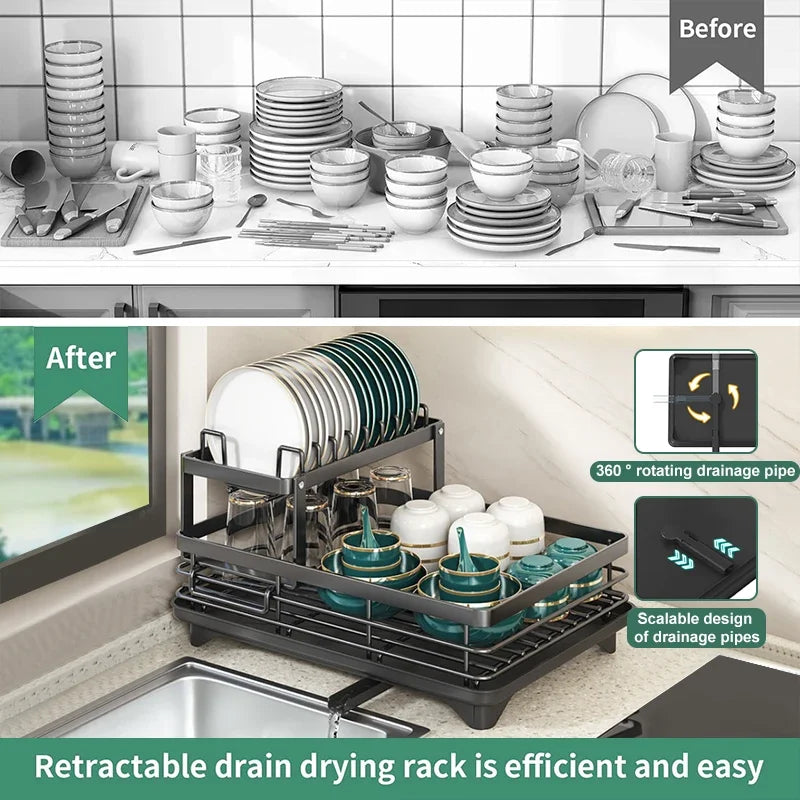 Dish Drying Rack Counter Large Dish Rack Drainboard
