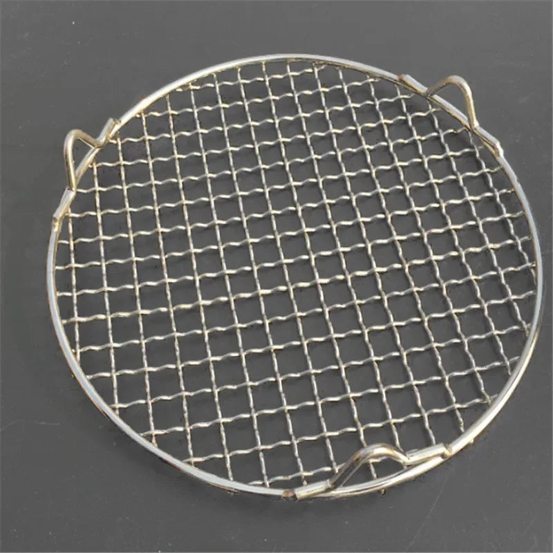304 Stainless Steel Round Grill Net Foot Barbecue