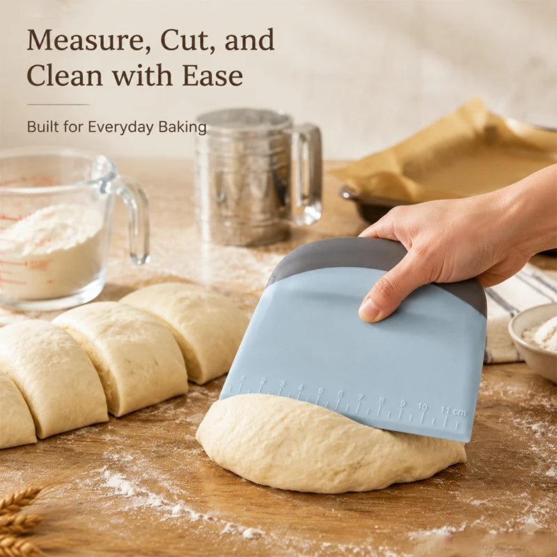 1/2pcs Dough Scraper Scale Multi-Functional Bowl Bench Scraper