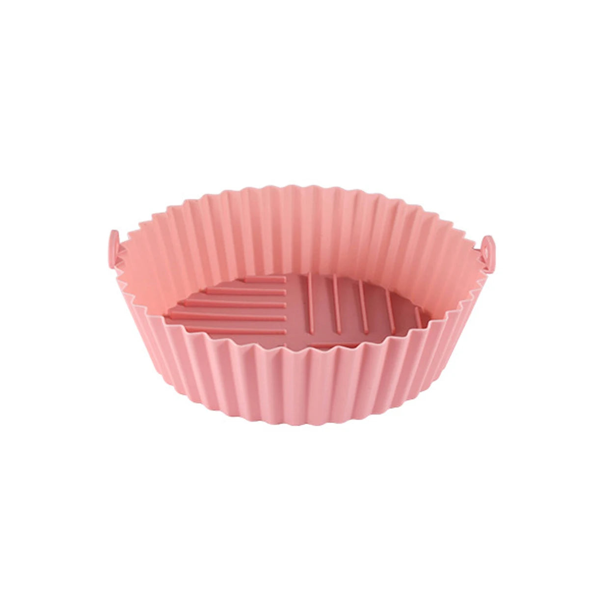 1pc Silicone Air Fryer Baking Tray Circular Foldable