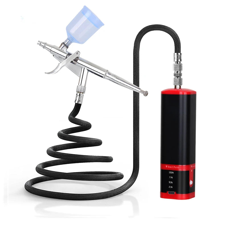 Tm100-116w Professional Mini Airbrush Compressor Kit Cake