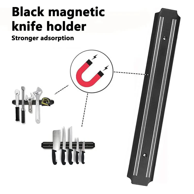 Magnetic Wall Mounted Knife Holder Storage Rack Utensil