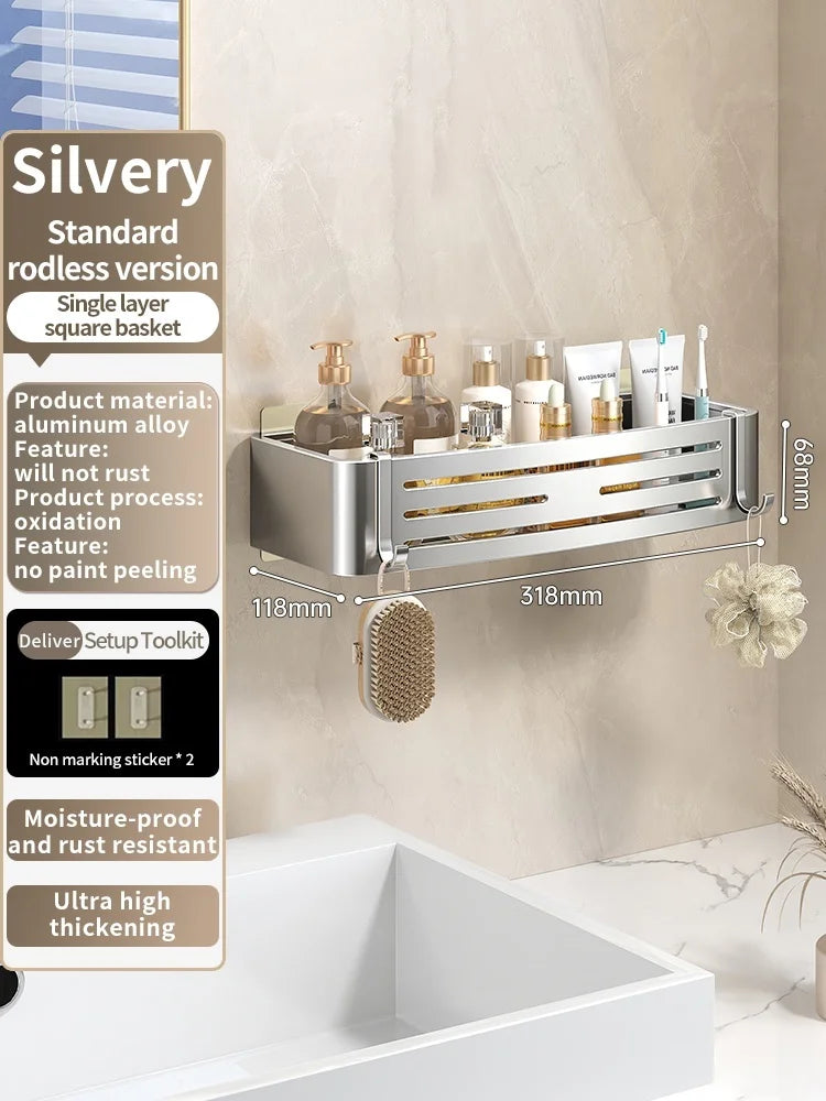 No Need To Drill Walls Installation Aluminum Bathroom