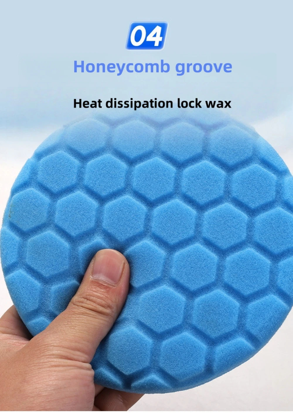 6/7 Inch Sponge Car Polisher Waxing Pads Buffing