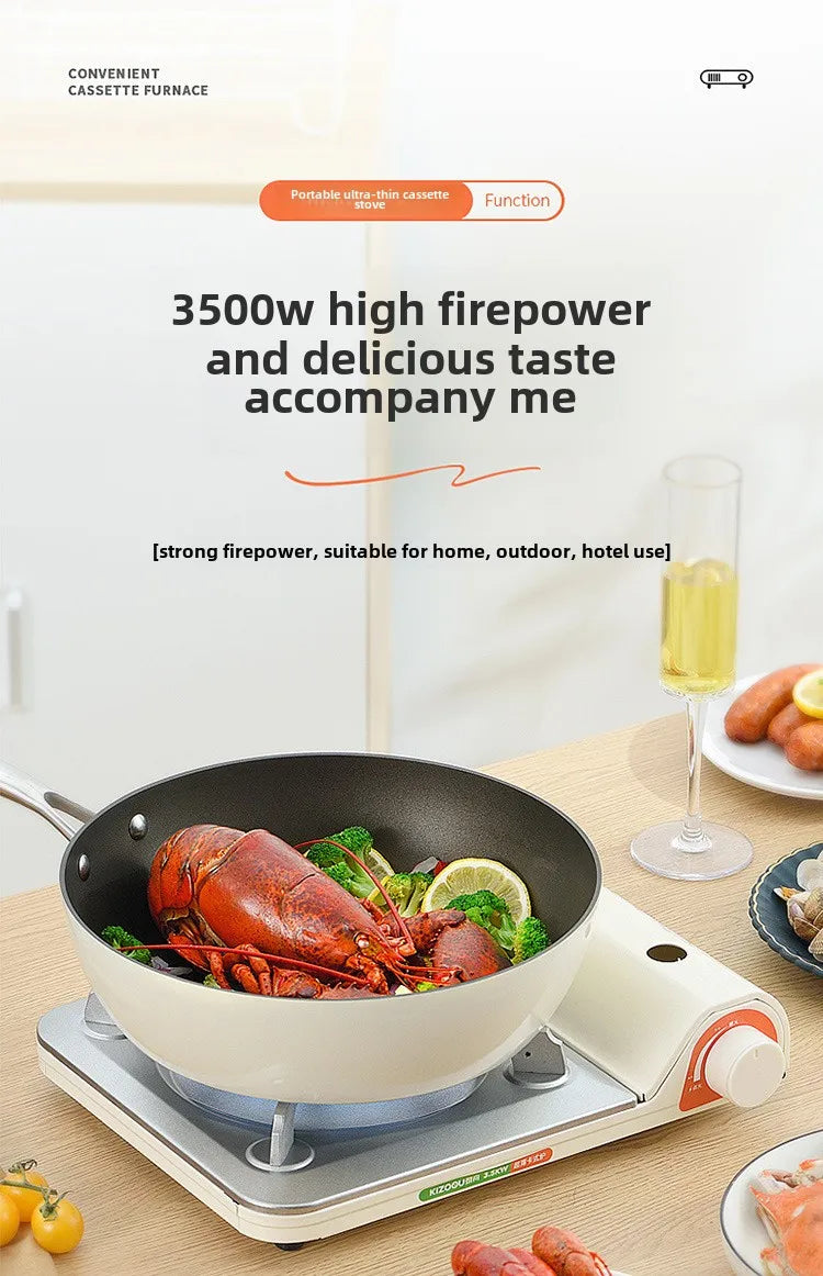 Ultra Thin Gas Cartridge Stove Outdoor Pot Casca