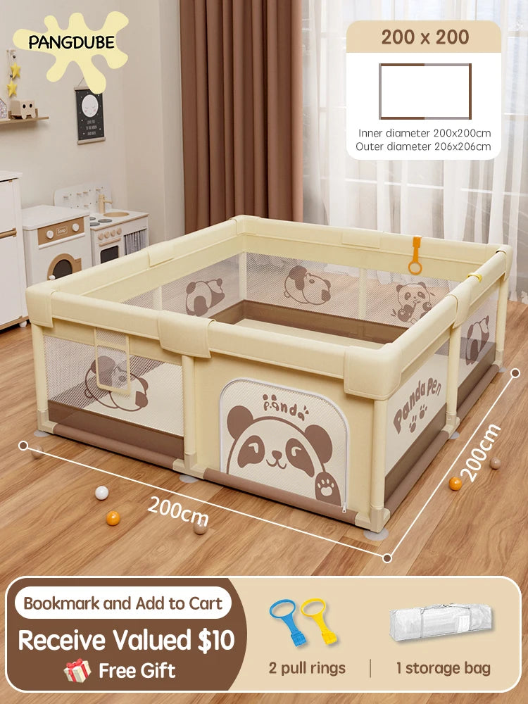 Pangdube Crocodile Baby Play Fence Storage Bag &