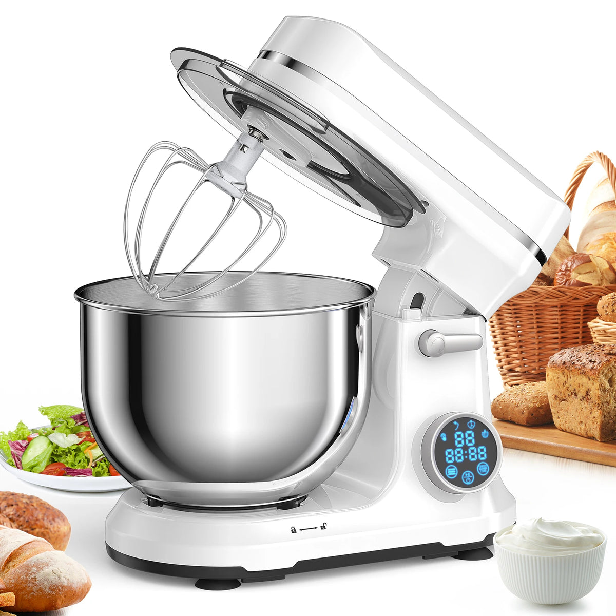 Biolomix 11-Speed Professional Stand Mixer 1200w Dc Motor