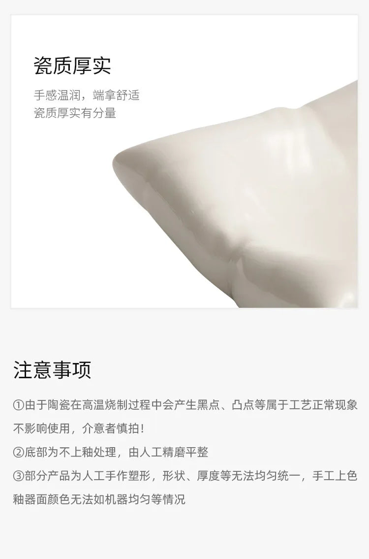 Dehua Ceramic Plates Dishes Creative Hotel Restaurant Tableware