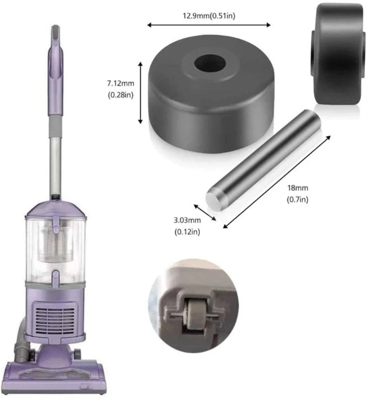 Antiwear Brush Wheel Vacuum Cleaner Caster Vacuum Cleaner