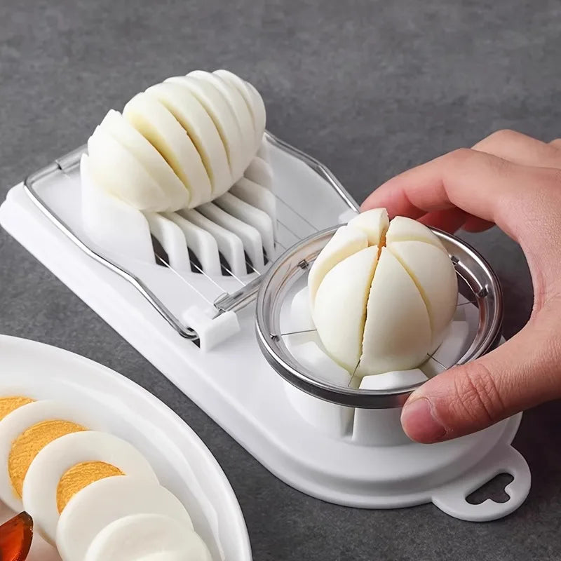 Egg Cutter Stainless Steel Egg Slicer Sectioner Cutter